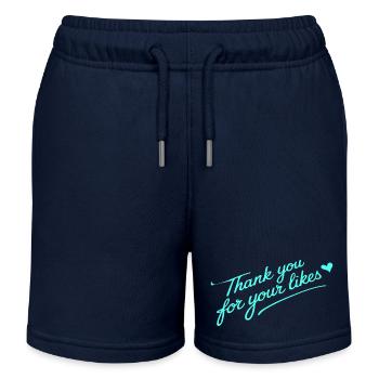 VIELEN DANK FÜR IHRE LIKES - Kinder Organic Joggingshorts Mini Bolter von Stanley/Stella - Navy - Vorne