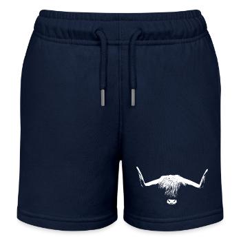 Chef d'un bétail des Highlands - Short de jogging enfant bio Stanley/Stella - bleu marine - Devant