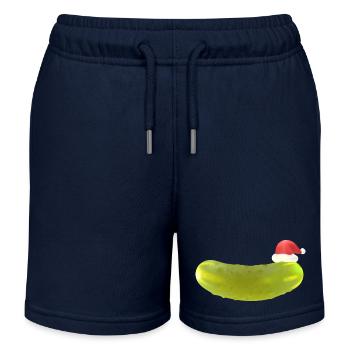 Concombre de Noël - Short de jogging enfant bio Stanley/Stella - bleu marine - Devant