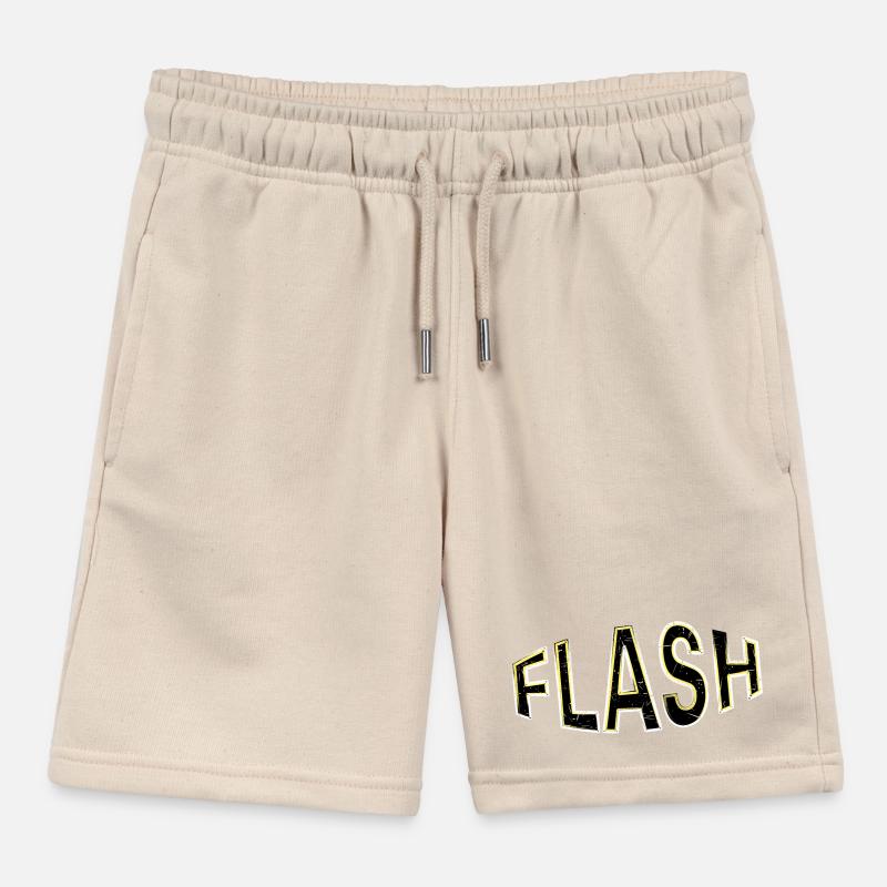 FLASH Label mit Blitzen Kinder Organic Joggingshorts Mini Bolter von Stanley/Stella