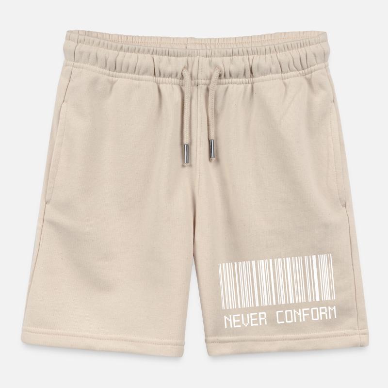 Never Conform Barcode Kinder Organic Joggingshorts Mini Bolter von Stanley/Stella