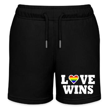 Love wins - Kinder Organic Joggingshorts Mini Bolter von Stanley/Stella - Navy - Vorne