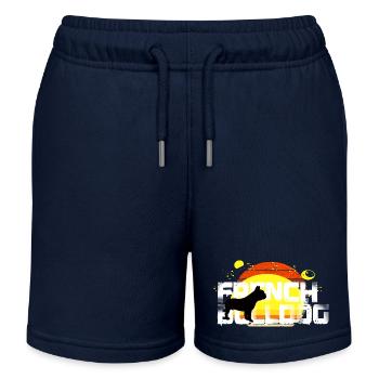 Hund - Kinder Organic Joggingshorts Mini Bolter von Stanley/Stella - Navy - Vorne
