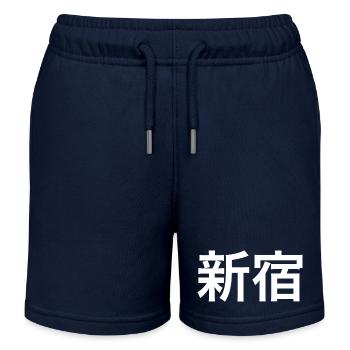 Shinjuku Tokio Kanji - Kinder Organic Joggingshorts Mini Bolter von Stanley/Stella - Navy - Vorne