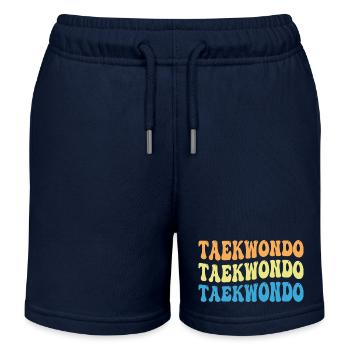 Taekwondo - Kinder Organic Joggingshorts Mini Bolter von Stanley/Stella - Navy - Vorne