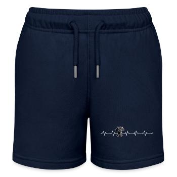 Teckel Teckel Teckel Viennois Heartbeat Pulse - Short de jogging enfant bio Stanley/Stella - bleu marine - Devant