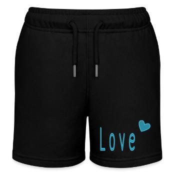 VALENTINSTAG. ICH LIEBE DICH. ICH LIEBE DICH. LIEBE. LIEBE - Kinder Organic Joggingshorts Mini Bolter von Stanley/Stella - Navy - Vorne