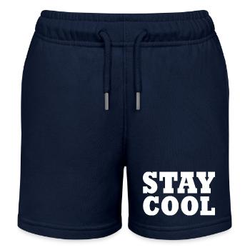 Stay cool - Short de jogging enfant bio Stanley/Stella - bleu marine - Devant