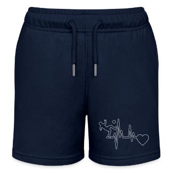 Fußballspieler Fußballdesign Fußballmannschaft - Kinder Organic Joggingshorts Mini Bolter von Stanley/Stella - Navy - Vorne