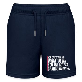 Ich kann mir nicht sagen, was ich tun soll, nicht meine Enkelin - Kinder Organic Joggingshorts Mini Bolter von Stanley/Stella - Navy - Vorne