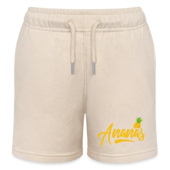 Ananas - Short de jogging enfant bio Stanley/Stella - écru doux - Devant