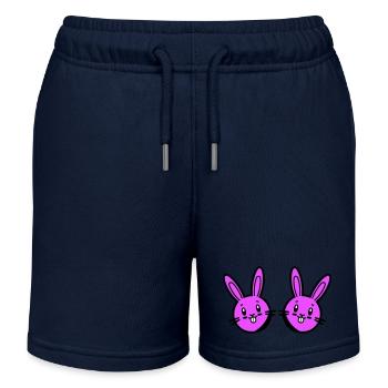 Lapin de Pâques Pâques - Short de jogging enfant bio Stanley/Stella - bleu marine - Devant