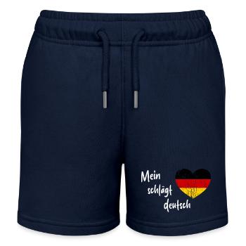 Die Wahl für Deutschland - Kinder Organic Joggingshorts Mini Bolter von Stanley/Stella - Navy - Vorne