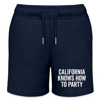 Kalifornien weiß, wie man feiert - Kinder Organic Joggingshorts Mini Bolter von Stanley/Stella - Navy - Vorne