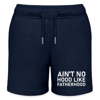 Ain't no hood like fatherhood - Kids Organic Sweat Shorts by Stanley/Stella - navy - Front