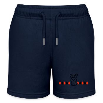 Hase Ostern - Kinder Organic Joggingshorts Mini Bolter von Stanley/Stella - Navy - Vorne