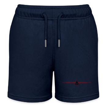 Ligne de badminton - Short de jogging enfant bio Stanley/Stella - bleu marine - Devant
