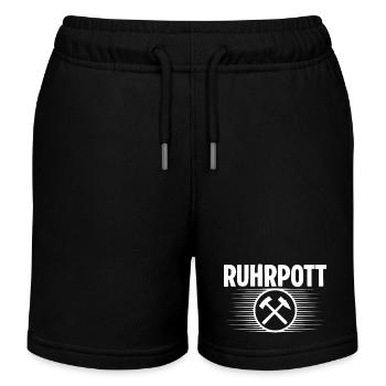 Ruhrpott Glueck auf - Kinder Organic Joggingshorts Mini Bolter von Stanley/Stella - Navy - Vorne