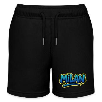 Graffiti Vorname Leon kann auf allem gedruckt werden! - Kinder Organic Joggingshorts Mini Bolter von Stanley/Stella - Navy - Vorne