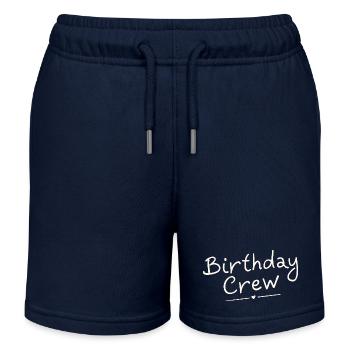 Birthday Crew - Kinder Organic Joggingshorts Mini Bolter von Stanley/Stella - Navy - Vorne