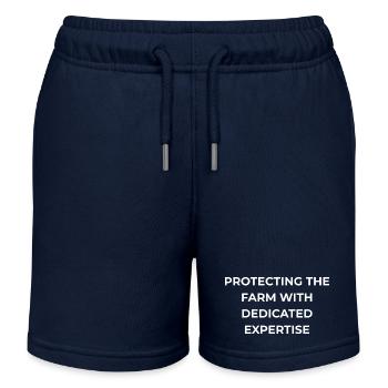 Poultry Breeder Dedicated Expertise - Kids Organic Sweat Shorts by Stanley/Stella - navy - Front