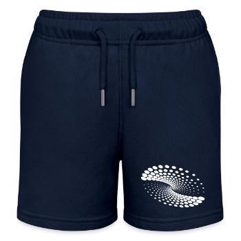 Gedrehte Strudel Spirale Planeten Formation - Kinder Organic Joggingshorts Mini Bolter von Stanley/Stella - Navy - Vorne