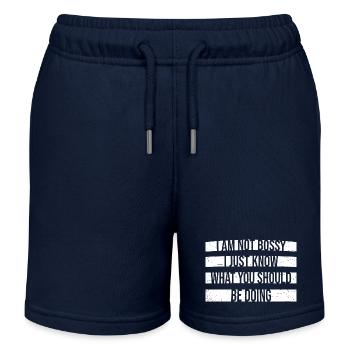 Je ne suis pas autoritaire, je sais juste ce que vous devriez faire - Short de jogging enfant bio Stanley/Stella - bleu marine - Devant