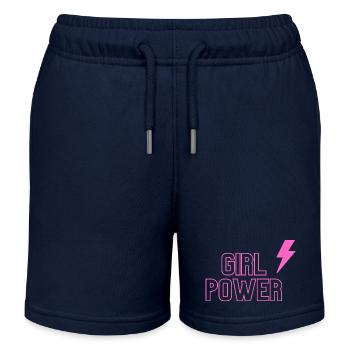 Girl Power blitz - Kinder Organic Joggingshorts Mini Bolter von Stanley/Stella - Navy - Vorne