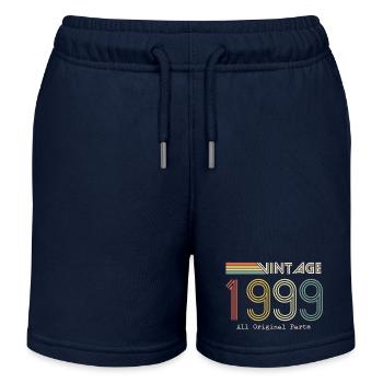 Episch und legendär geboren 1999: 25-jähriges Jubiläum - Kinder Organic Joggingshorts Mini Bolter von Stanley/Stella - Navy - Vorne