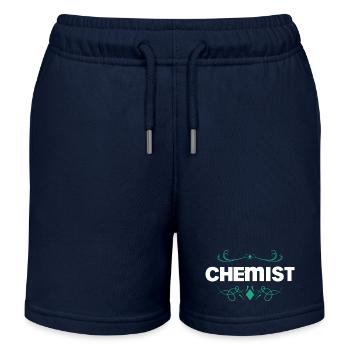 Conception d’ornements de chimiste - Short de jogging enfant bio Stanley/Stella - bleu marine - Devant