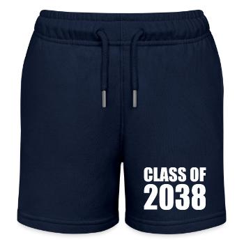 Class of 2038 - Kids Organic Sweat Shorts by Stanley/Stella - navy - Front