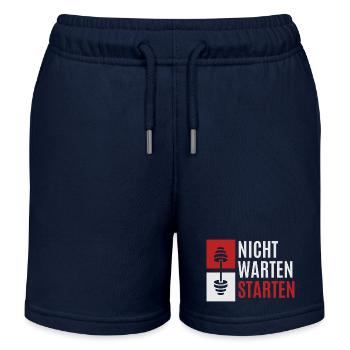 nicht warten starten 2 - Kinder Organic Joggingshorts Mini Bolter von Stanley/Stella - Navy - Vorne