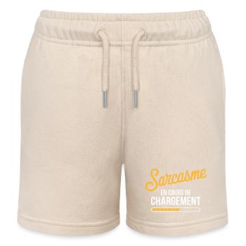 Sarcasme en cours de chargement - Short de jogging enfant bio Stanley/Stella - écru doux - Devant