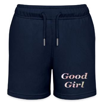 Heaven is for Good Girls 4 - Kinder Organic Joggingshorts Mini Bolter von Stanley/Stella - Navy - Vorne