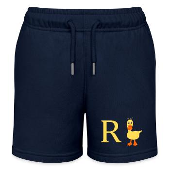 Rente Ente - Kinder Organic Joggingshorts Mini Bolter von Stanley/Stella - Navy - Vorne