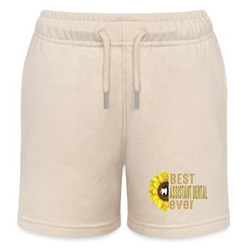 Future Vintage Retro Assistant Dental Surgery - Kids Organic Sweat Shorts by Stanley/Stella - soft Ecru - Front