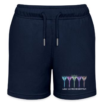 IT Support Glücksrad Service Desk IT Helpdesk Nerd - Kinder Organic Joggingshorts Mini Bolter von Stanley/Stella - Navy - Vorne