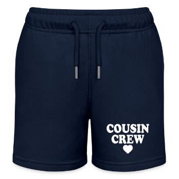 Cousin crew - Short de jogging enfant bio Stanley/Stella - bleu marine - Devant