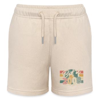Vintage 20 Jahre Geburtstagsgeschenk, Jahrgang 2003 - Kinder Organic Joggingshorts Mini Bolter von Stanley/Stella - Natur - Vorne