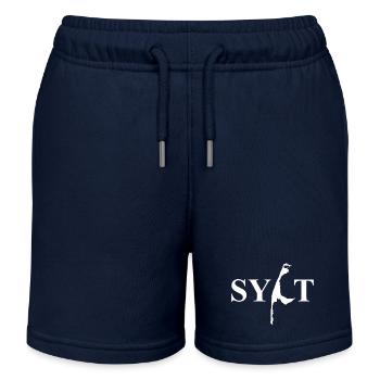 Sylt - Nordsee - Deutschland - Kampen - Insel - Kinder Organic Joggingshorts Mini Bolter von Stanley/Stella - Navy - Vorne