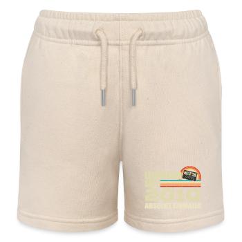 Legendär Seit 2010 - Absolut Einmalig - Kinder Organic Joggingshorts Mini Bolter von Stanley/Stella - Natur - Vorne