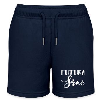 Futura Sra. Engagement Party Bridal Shower Wedding - Kids Organic Sweat Shorts by Stanley/Stella - navy - Front
