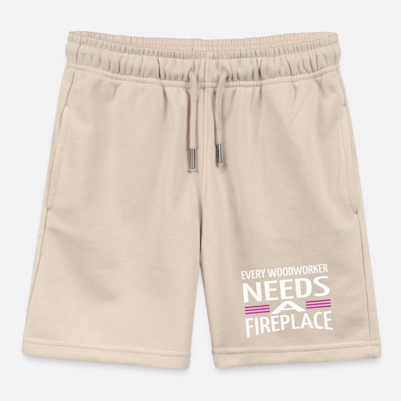 apprentice present chop wood awesome forest work Kinder Organic Joggingshorts Mini Bolter von Stanley/Stella