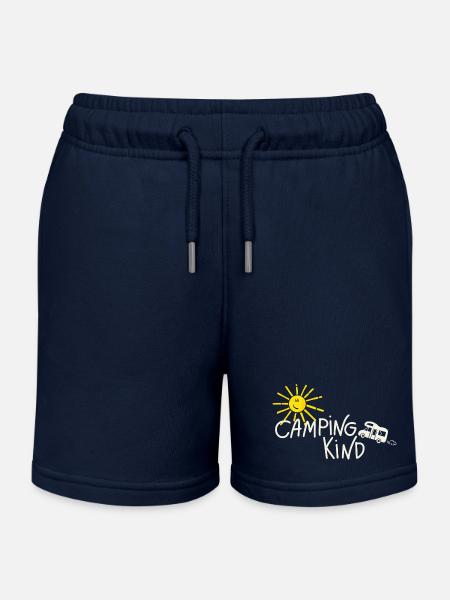 Camping Kind Wohnmobil - Kinder Organic Joggingshorts Mini Bolter von Stanley/Stella - Navy