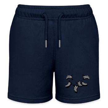 Tentakel Kraken Monster aufgerissens Shirt Alien - Kinder Organic Joggingshorts Mini Bolter von Stanley/Stella - Navy - Vorne