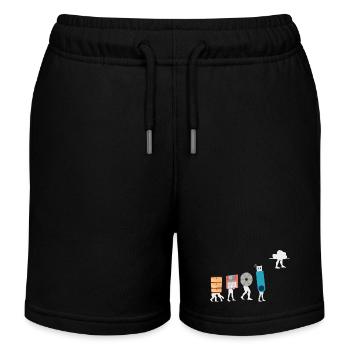 Programmeur drôle de données en informatique en nuage logiciel d’IA - Short de jogging enfant bio Stanley/Stella - bleu marine - Devant