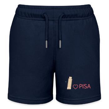 Pisa Passion : un style qui va conquérir votre cœur ! Cadeau - Short de jogging enfant bio Stanley/Stella - bleu marine - Devant