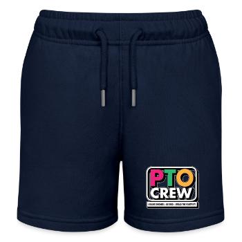 PTO Crew Parent Teacher Organization Équipe École - Short de jogging enfant bio Stanley/Stella - bleu marine - Devant