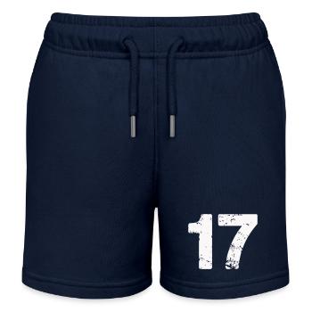 17 - Short de jogging enfant bio Stanley/Stella - bleu marine - Devant