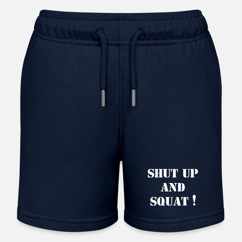 Tais-toi et Squat - Musculation - Musculation - Short de jogging enfant bio Stanley/Stella - bleu marine